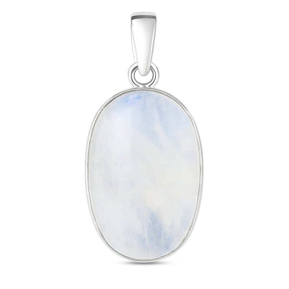 Rainbow Moonstone Sterling Silver Pendant